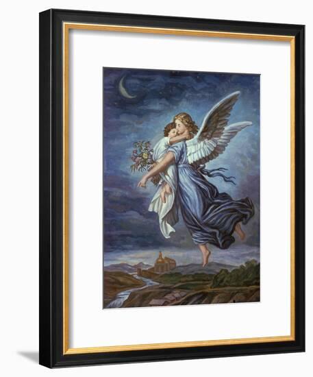 The Guardian Angel-Wilhelm Von Kaulbach-Framed Giclee Print