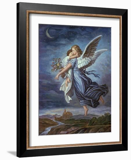 The Guardian Angel-Wilhelm Von Kaulbach-Framed Giclee Print