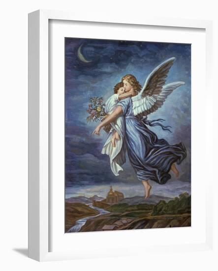 The Guardian Angel-Wilhelm Von Kaulbach-Framed Giclee Print