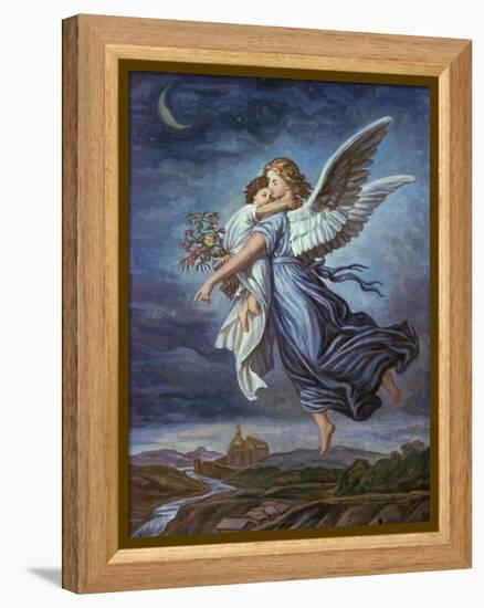 The Guardian Angel-Wilhelm Von Kaulbach-Framed Premier Image Canvas