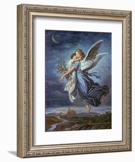 The Guardian Angel-Wilhelm Von Kaulbach-Framed Giclee Print