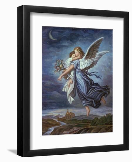 The Guardian Angel-Wilhelm Von Kaulbach-Framed Giclee Print