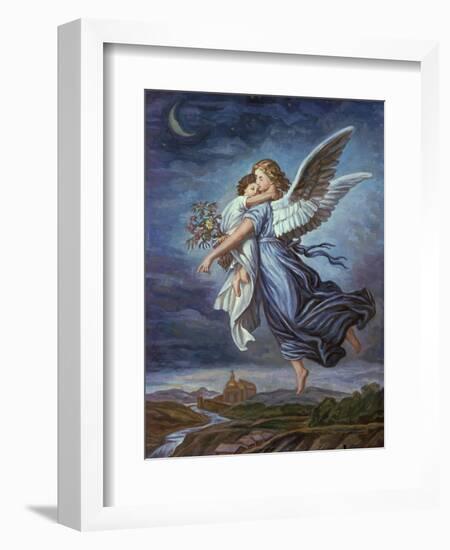 The Guardian Angel-Wilhelm Von Kaulbach-Framed Giclee Print