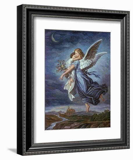 The Guardian Angel-Wilhelm Von Kaulbach-Framed Giclee Print