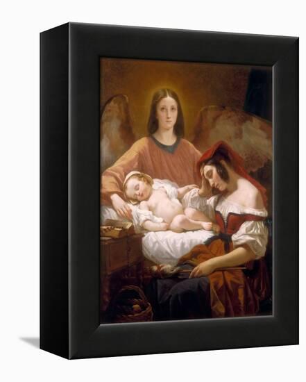 The Guardian Angel-Henri Decaisne-Framed Premier Image Canvas