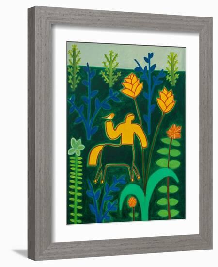 The guardian II, 2001, ( oil on linen)-Cristina Rodriguez-Framed Giclee Print