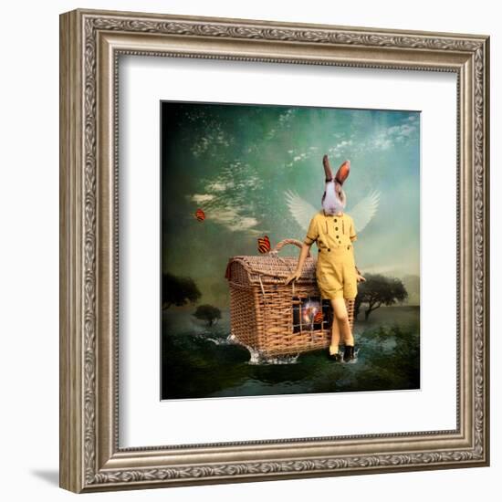 The Guardian of The Universe-Martine Roch-Framed Art Print