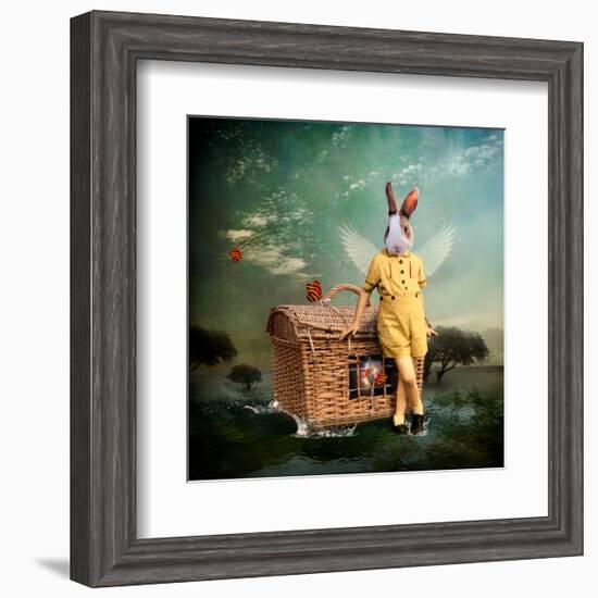 The Guardian of The Universe-Martine Roch-Framed Art Print