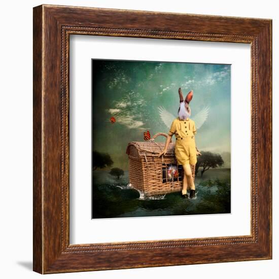 The Guardian of The Universe-Martine Roch-Framed Art Print