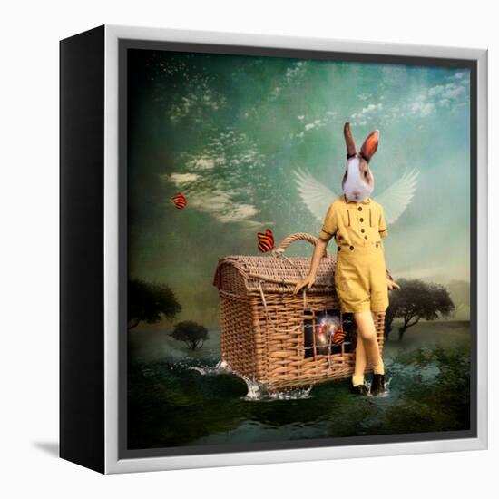 The Guardian of The Universe-Martine Roch-Framed Stretched Canvas