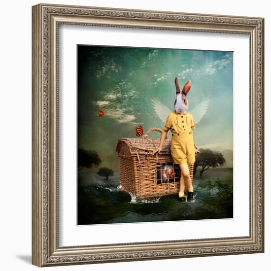 The Guardian of The Universe-Martine Roch-Framed Art Print