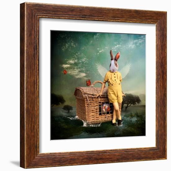 The Guardian of The Universe-Martine Roch-Framed Art Print