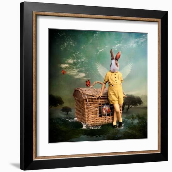 The Guardian of The Universe-Martine Roch-Framed Art Print