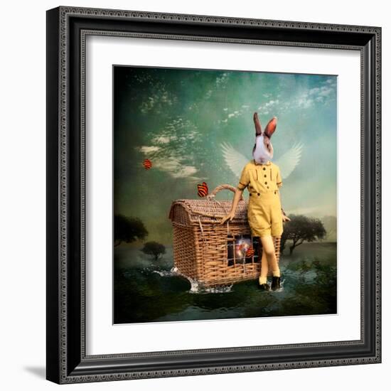 The Guardian of The Universe-Martine Roch-Framed Art Print