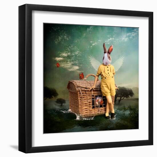 The Guardian of The Universe-Martine Roch-Framed Art Print