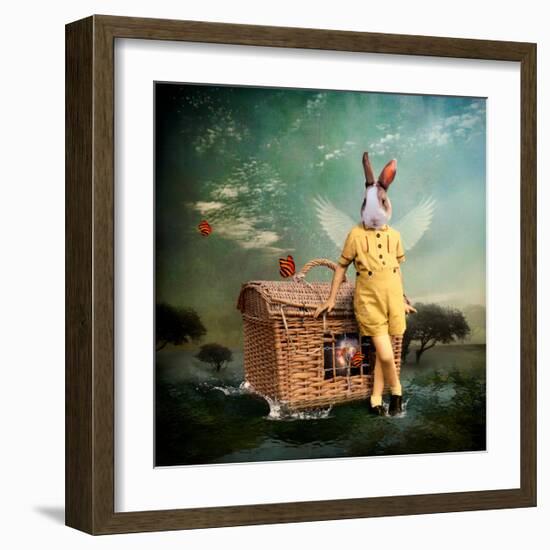 The Guardian of The Universe-Martine Roch-Framed Art Print