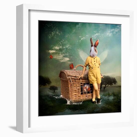 The Guardian of The Universe-Martine Roch-Framed Art Print