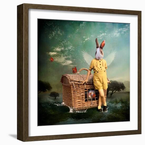 The Guardian of The Universe-Martine Roch-Framed Art Print