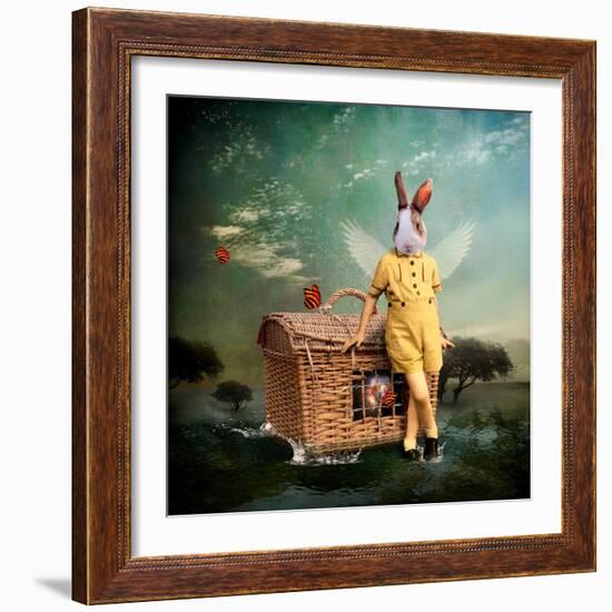 The Guardian of The Universe-Martine Roch-Framed Art Print