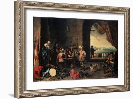 The Guardroom, 1642-David Teniers the Younger-Framed Giclee Print