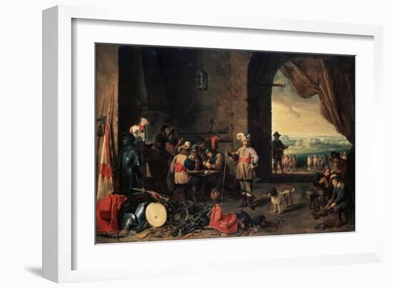 The Guardroom, 1642-David Teniers the Younger-Framed Giclee Print