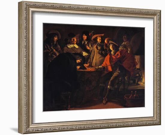 The Guardroom, 1643-Louis Le Nain-Framed Giclee Print