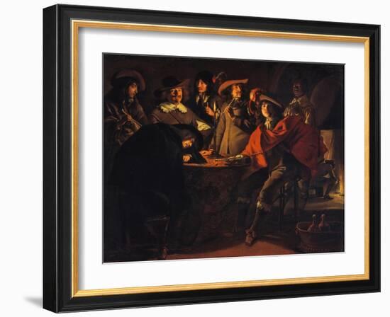 The Guardroom, 1643-Louis Le Nain-Framed Giclee Print