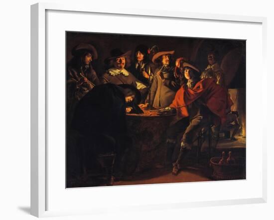 The Guardroom, 1643-Louis Le Nain-Framed Giclee Print