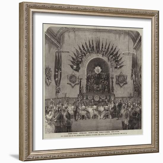 The Guards' Ball in the International Exhibition Building, the Royal Party in the Supper-Room-null-Framed Giclee Print