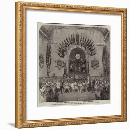 The Guards' Ball in the International Exhibition Building, the Royal Party in the Supper-Room-null-Framed Giclee Print