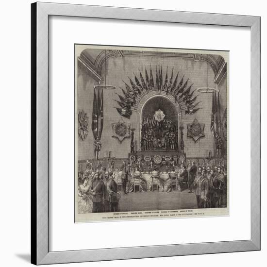 The Guards' Ball in the International Exhibition Building, the Royal Party in the Supper-Room-null-Framed Giclee Print