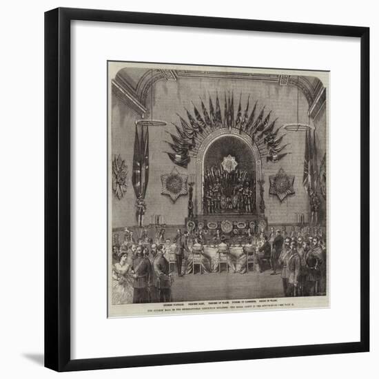 The Guards' Ball in the International Exhibition Building, the Royal Party in the Supper-Room-null-Framed Giclee Print