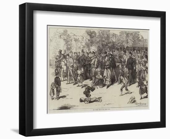 The Guards' Band in St James's Park-Frederick Barnard-Framed Giclee Print