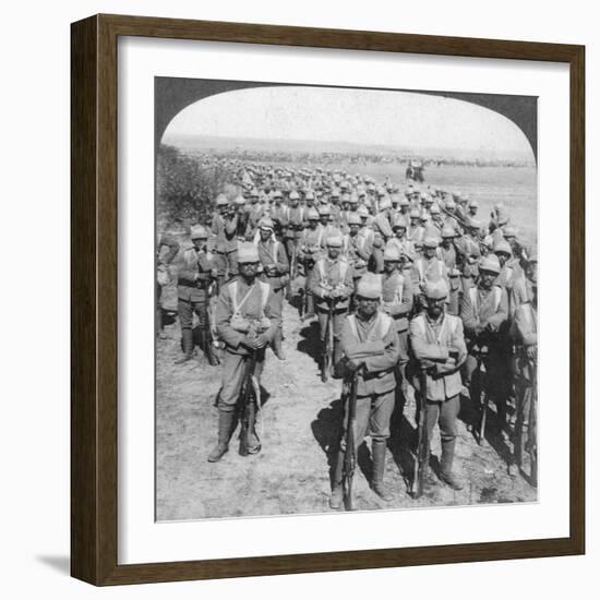 The Guards Brigade on the March to Kroonstadt, South Africa, Boer War, 1900-Underwood & Underwood-Framed Giclee Print