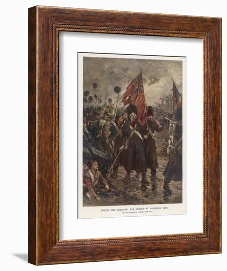 The Guards Saving the Colours-Robert Gibb-Framed Art Print