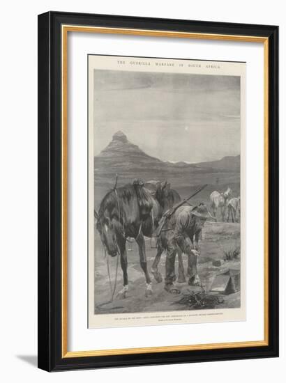 The Guerilla Warfare in South Africa-Richard Caton Woodville II-Framed Giclee Print