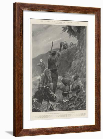 The Guerilla Warfare in South Africa-Richard Caton Woodville II-Framed Giclee Print