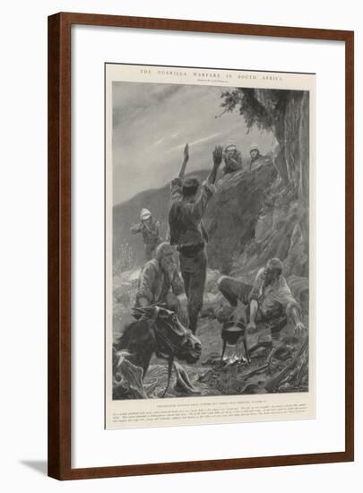 The Guerilla Warfare in South Africa-Richard Caton Woodville II-Framed Giclee Print