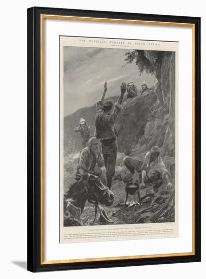 The Guerilla Warfare in South Africa-Richard Caton Woodville II-Framed Giclee Print