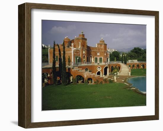 The Guest House and Pool of Sophia Loren and Carlo Ponti's Villa-Alfred Eisenstaedt-Framed Photographic Print