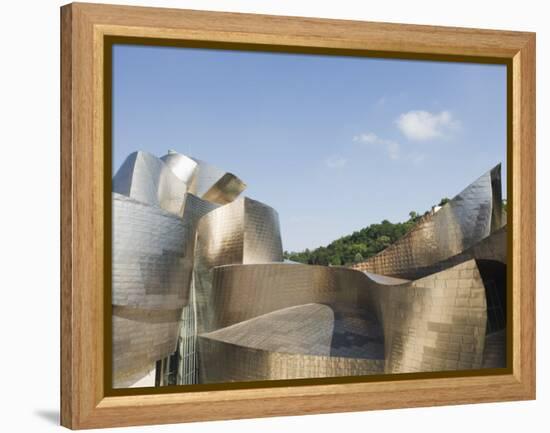 The Guggenheim, Designed by Canadian-American Architect Frank Gehry, Built by Ferrovial-Christian Kober-Framed Premier Image Canvas