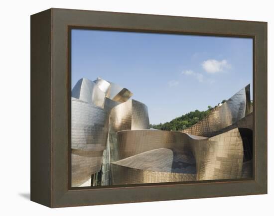 The Guggenheim, Designed by Canadian-American Architect Frank Gehry, Built by Ferrovial-Christian Kober-Framed Premier Image Canvas