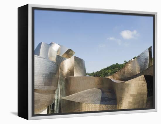 The Guggenheim, Designed by Canadian-American Architect Frank Gehry, Built by Ferrovial-Christian Kober-Framed Premier Image Canvas