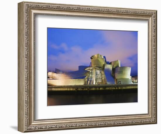 The Guggenheim, Designed by Canadian-American Architect Frank Gehry, on the Nervion River-Christian Kober-Framed Photographic Print