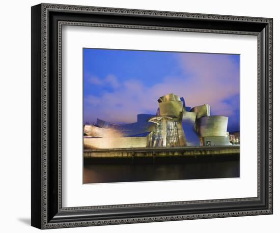 The Guggenheim, Designed by Canadian-American Architect Frank Gehry, on the Nervion River-Christian Kober-Framed Photographic Print