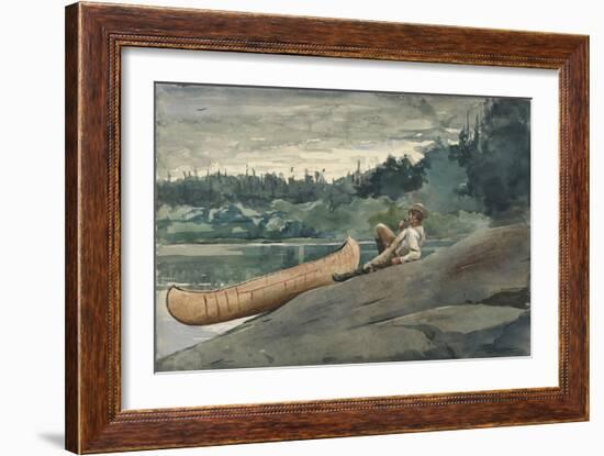 The Guide, 1895 (Watercolour and Some Underdrawing in Graphite on Wove Paper)-Winslow Homer-Framed Giclee Print