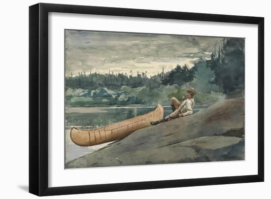 The Guide, 1895 (Watercolour and Some Underdrawing in Graphite on Wove Paper)-Winslow Homer-Framed Giclee Print