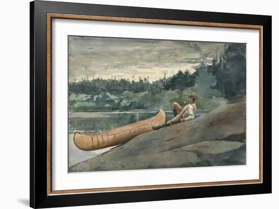 The Guide, 1895 (Watercolour and Some Underdrawing in Graphite on Wove Paper)-Winslow Homer-Framed Giclee Print