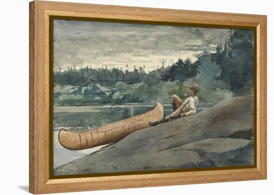 The Guide, 1895 (Watercolour and Some Underdrawing in Graphite on Wove Paper)-Winslow Homer-Framed Premier Image Canvas