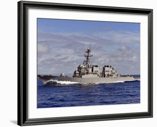 The Guided-missile Destroyer USS Higgins Transits the Pacific Ocean-Stocktrek Images-Framed Photographic Print